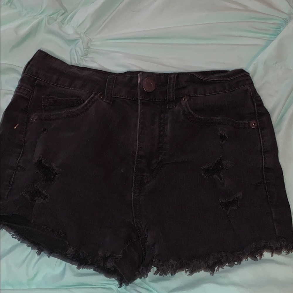black high waisted Aeropostale shorts